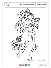 Monster High boyama sayfaları